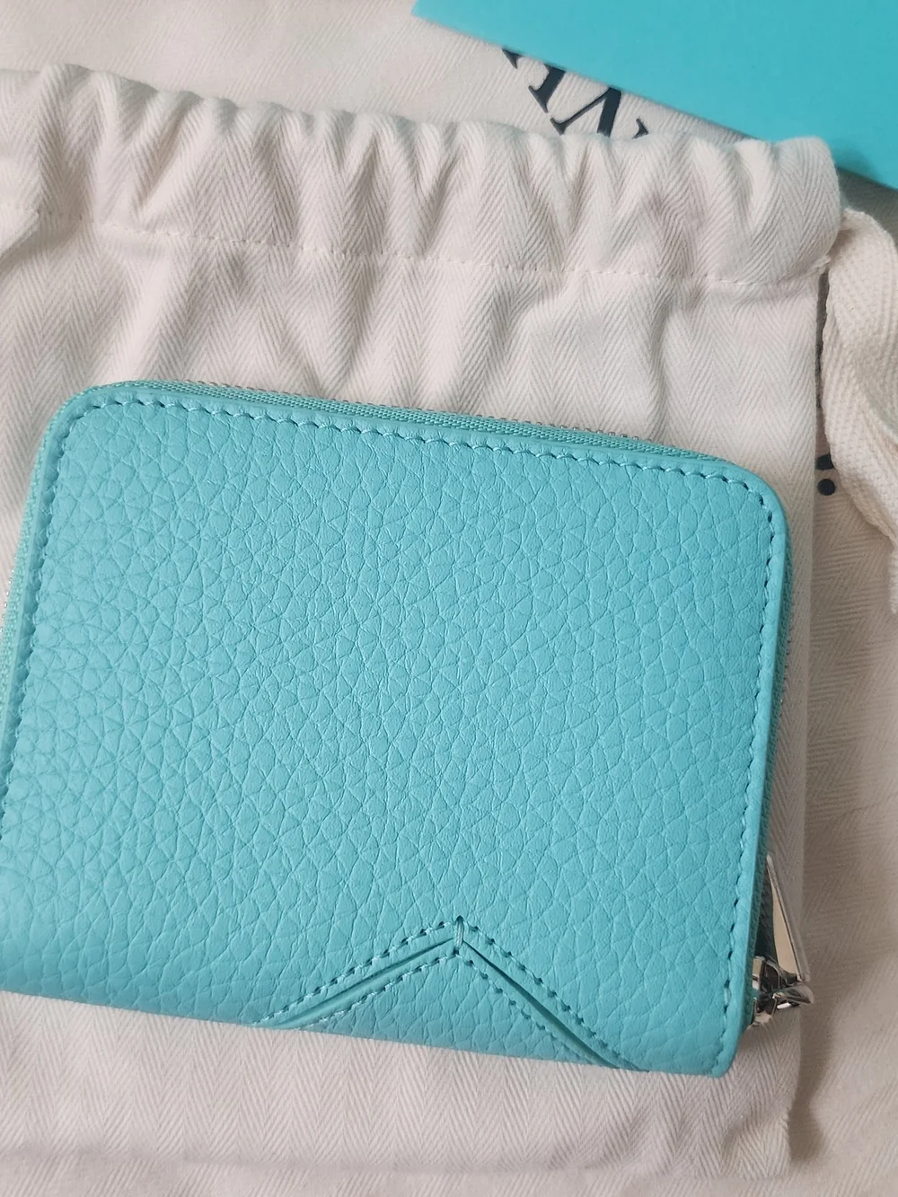 Tiffany & Co. Small Zip Wallet in Signature Blue